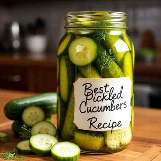 Best Pickled Cucumbers Recipe - Make Them Crisp & Tangy Today